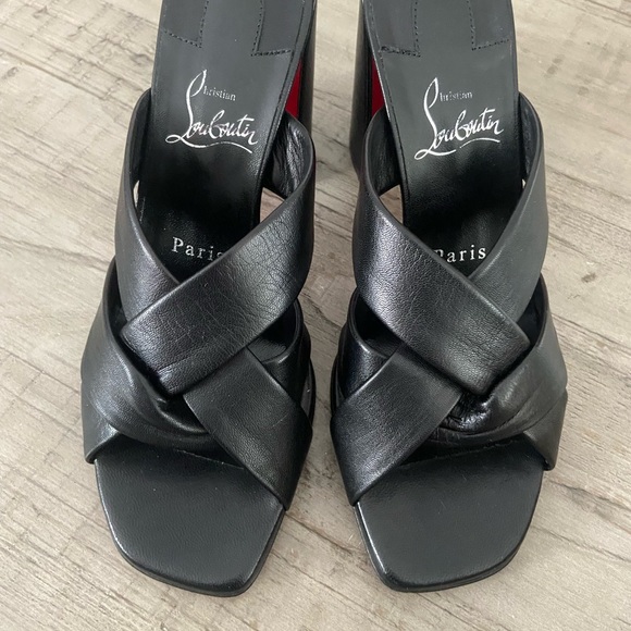 Christian Louboutin Dispo Club 85 Leather Mules - Picture 4 of 13